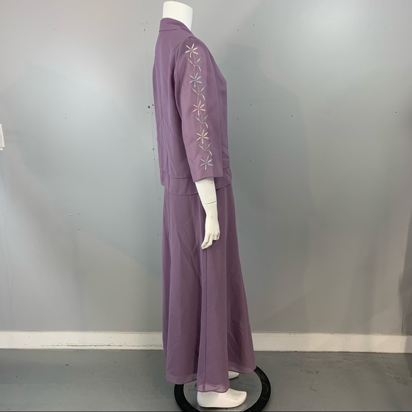 New! Vintage Nancy Michaels Skirt Suit Set skirt Jacket Shirt Top - Picture 8 of 14